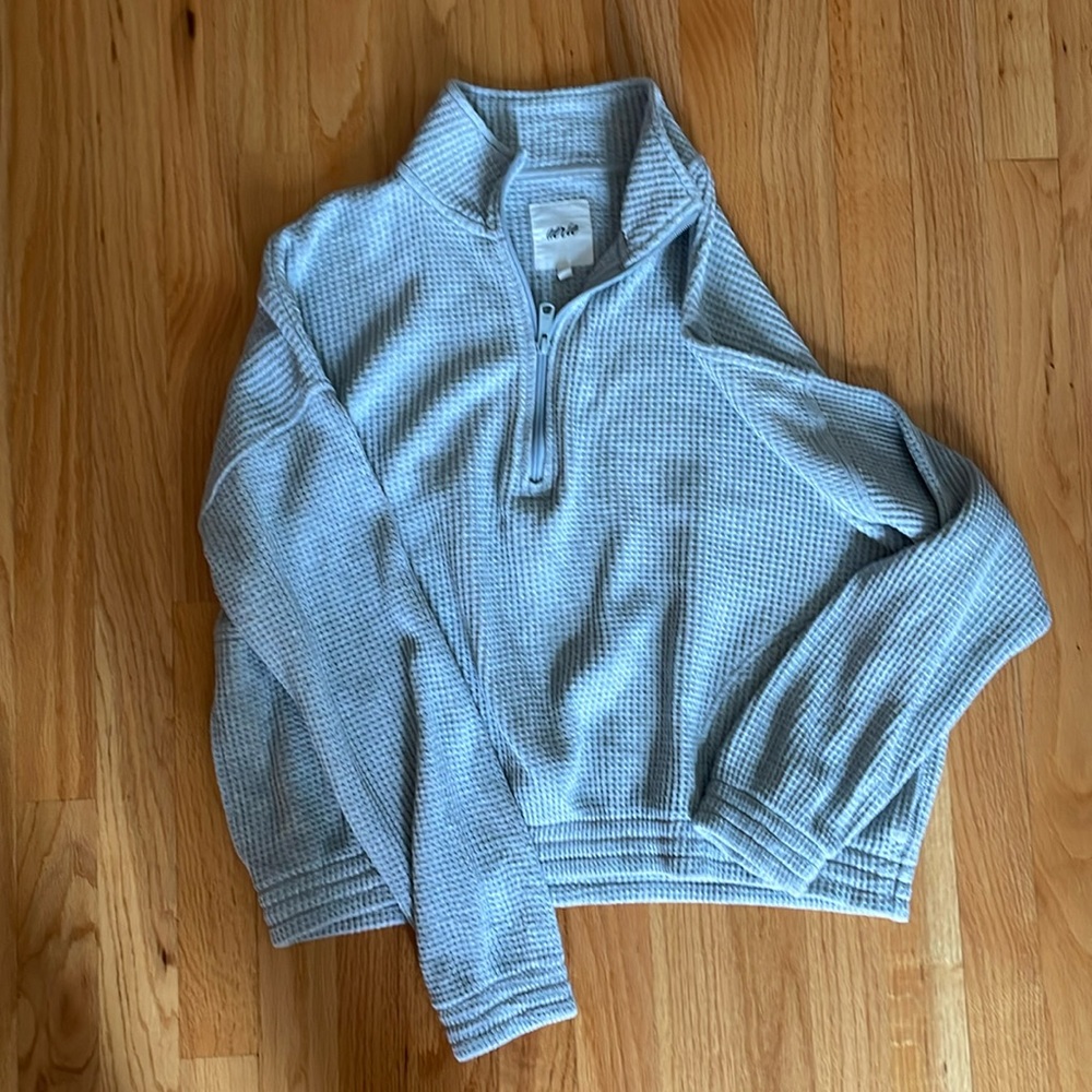 Aerie waffle quarter zip